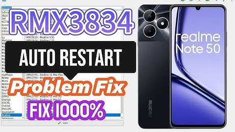 Realme Note 50 (RMX3834) Auto Restart | Hang on logo | Solution Fix 100% Final Method 2025