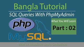 create database in phpmyadmin (database query command) || part : 02