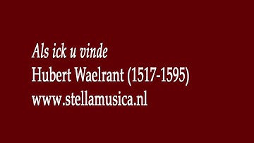 Als ick u vinde
