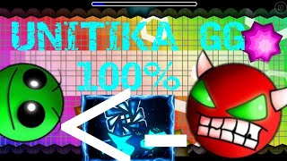 Unity remake (unitika) Hard demon GG 100% (Geometry dash 2.11)