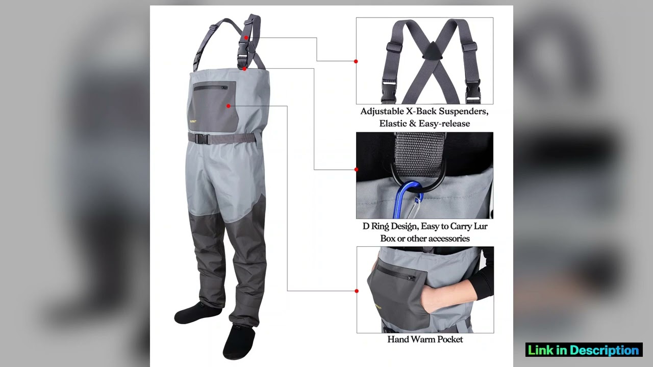 Goture 100 Waterproof Fly Fishing Hunting Chest Wader SMLXLXXL Ultra Breathable Lightweight Comfort