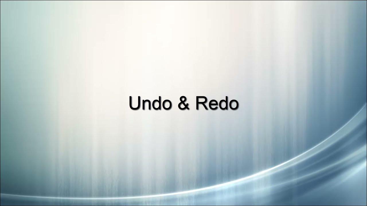 How To Do Undo and Redo In Stitchmax. (0126) - YouTube