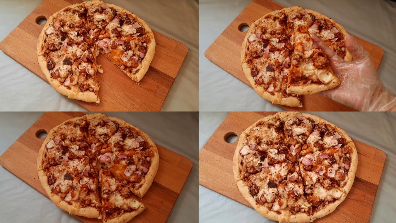 Bbq Chicken Pizza | Pizza Hut Style Bbq Pizza | Homemade Bbq pizza