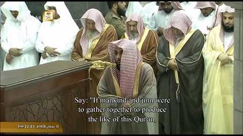 من روائع الشيخ عبدالله الجهني من تراويح 1438 من سورة الإسراء