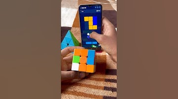 Rubik’s cube solved by app || cube solver app #shorts #viral #cube