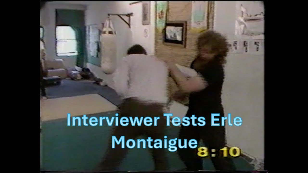 Interviewer Tests Erle Montaigue's skills 1985