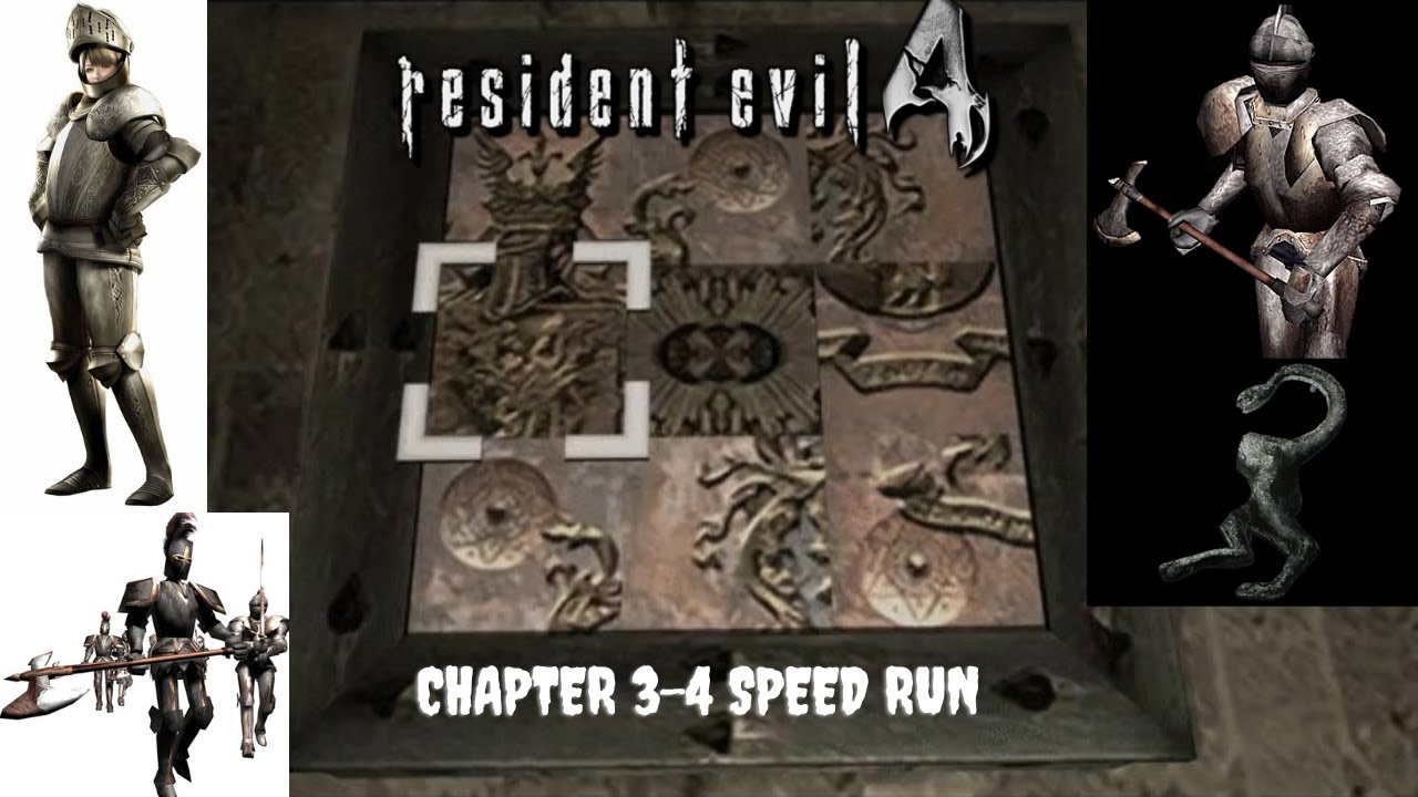 RESIDENT EVIL 4 Chapter 34 Speed Run using Chicago Typewriter