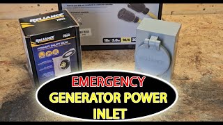 A safe way to power your house during a power outage - The Generator Emergency Power Inlet