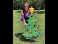 Learn how to paint a Christmas Tree Wooden Yard Sign Decor