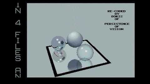 bouncy ball demo by persistence of vision for Atari ST