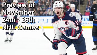 Download Lagu Preview of November 24th Through 26th NHL Games MP3
