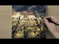 Cloudy Landscape / Acrylic Painting Tutorial / STEP by STEP #177 / 빛과 구름 아크릴화