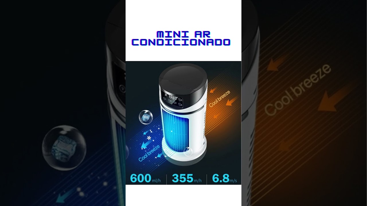 MINI AR CONDICIONADO GELA MUITO😱