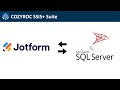 ✏️ JotForm #SQLServer SSIS integration. JotForm connection, Data import / Export to SQL Server.