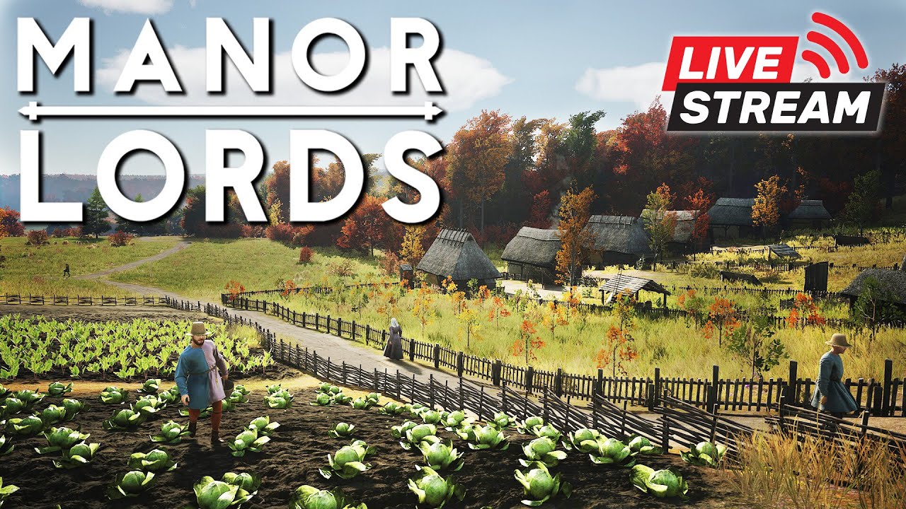 🔴 Building My FIRST Medieval Village in Manor Lords | Live Play | Lets Play Episode 1 !discord