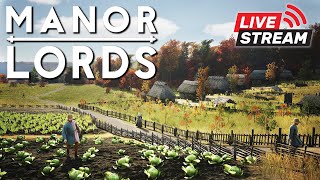🔴 Building My FIRST Medieval Village in Manor Lords | Live Play | Lets Play Episode 1 !discord