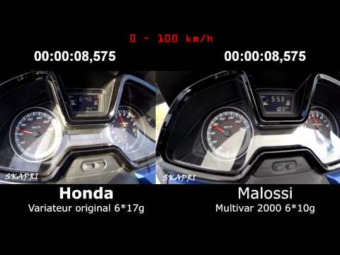 Honda Forza 125 - Variateur original vs Malossi Multivar 2000 - YouTube