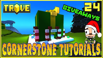 Trove Cornerstone Builds PC PS4 Xbox One - Part 24: Christmas Gift + Streamer Dreamer Code Giveaways