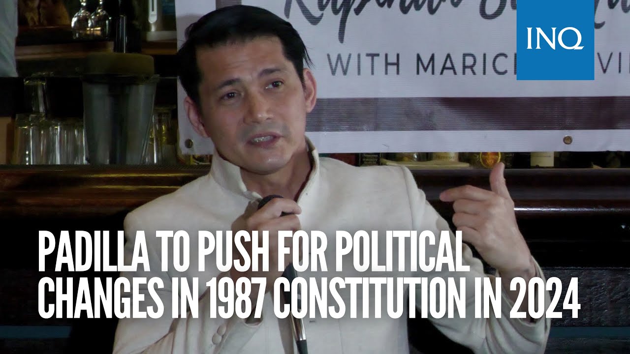 Padilla to push for political changes in 1987 Constitution in 2024 | 