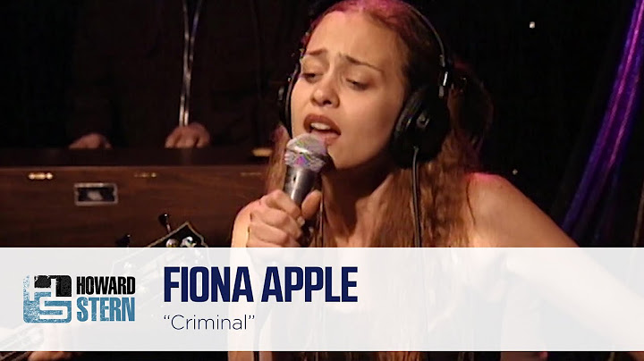 Criminal Live version - Live performance video thumbnail