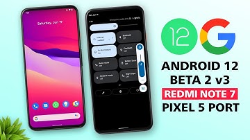 😱Install Android 12 Beta 2 V3 Pixel 5 Port on Redmi Note 7/7s