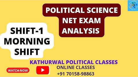 Political Science | shift -1 | morning shift Paper Analysis | 06/03/2023 | #politicalscience #ugcnet