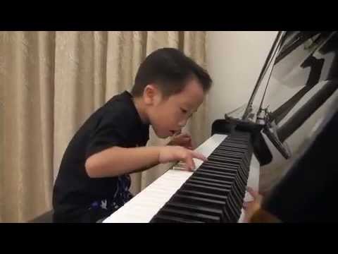 Tsung Tsung Amazing Piano Prodigy Grade5 Piano (5Age) - Flood Time - Air 師承邱世傑