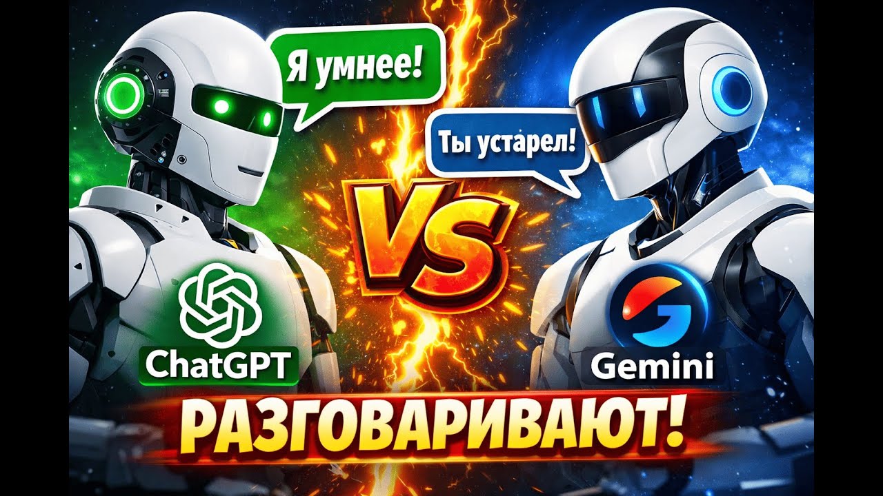 Я заставил ChatGPT и Gemini поговорить между собой