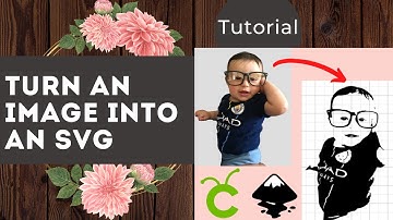 How To Turn a Photo/Image into an SVG File I Cricut Design Space I Inkscape I Rapid Resizer