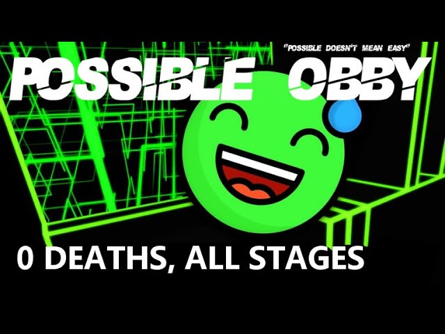 The Possible Obby 0 Deaths All Stages With Time Stamps Youtube - cr obby lr roblox