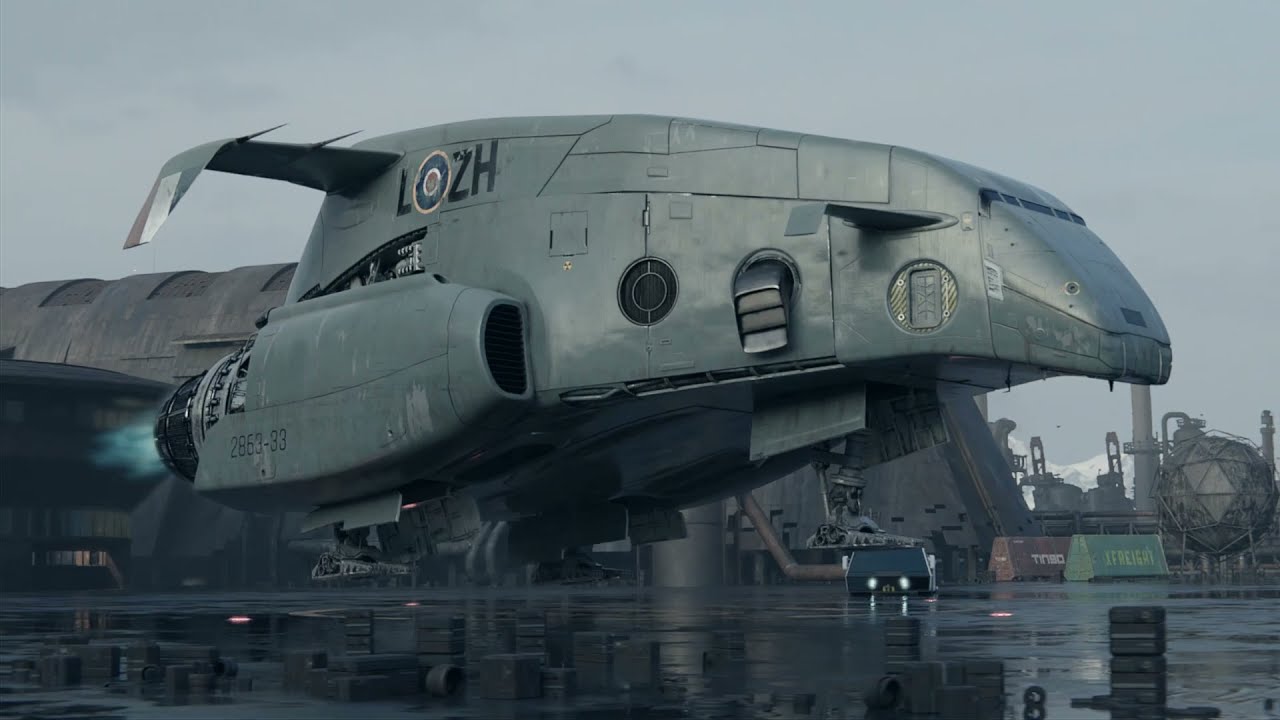 Blender Heavy Freight landing scene. - YouTube