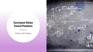AP Physics 1, Unit 2: Centripetal Motion: Conical Pendulum Problem