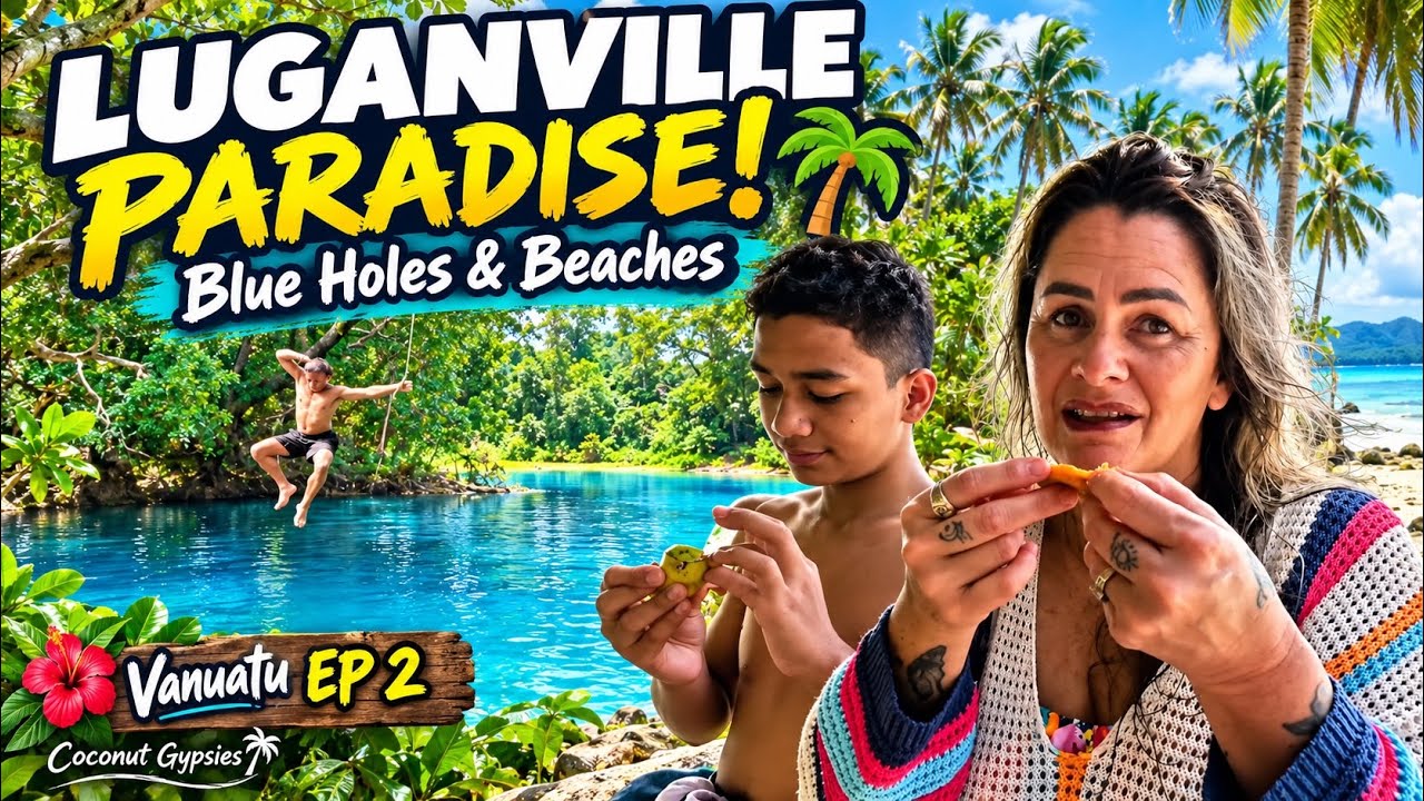 Lonnoc Beach & Beautiful Blue Holes 😍 | Vanuatu Cruise EP 2