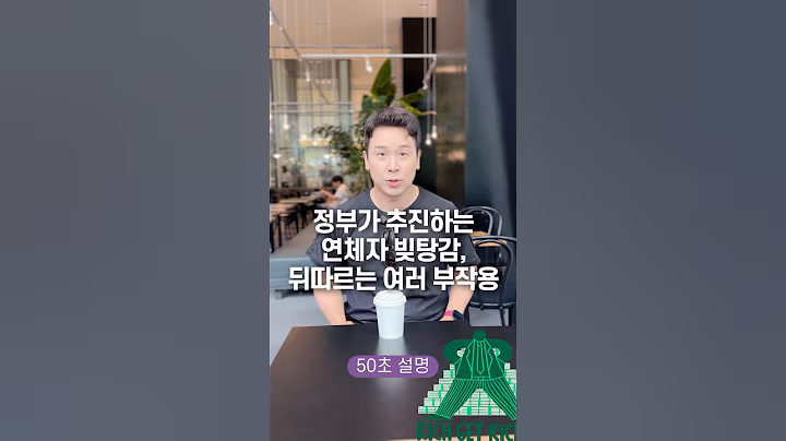 정부가 추진하는 연체자 빚탕감, 뒤따르는 여러 부작용 50초 안에 설명하기