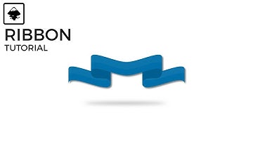 Inkscape tutorial create a wavy blue vector ribbon graphic design 2