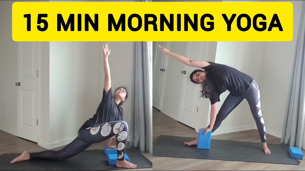 15 minute Morning Yoga Full Body Stretch | 15 Min Daily Yoga For ...