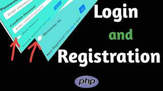 Registration and Login form in PHP and MySQL | Remember Me | PHP Session and Cookies | Show password