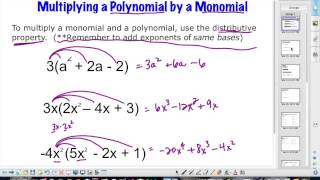 Topic 7 Multiply monomial by polynomial