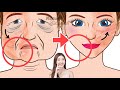 5mins Face Lift Exercise for Beginners🔥 Laugh Lines, Jowls, Lip Corners, Marionette Lines