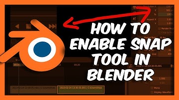 Blender Tutorial How To Enable Snap Tool In Blender