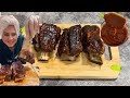 شورت ربس أضلاع البقر المشوية مع صوص الباربكيو اتعب واقول خرافية Short Ribs 