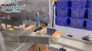 Protech Solutions Automatic Cartoning machine for powder, capsules and syrup bottles
