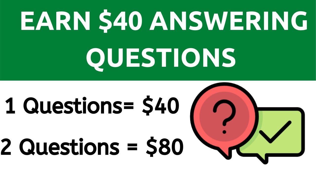 Make $40 Answering Questions With This 1 Trick For FREE! Worldwide