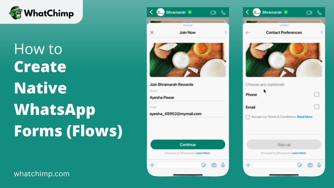 How to create Native WhatsApp Form using WhatsApp Flows | WhatChimp ...