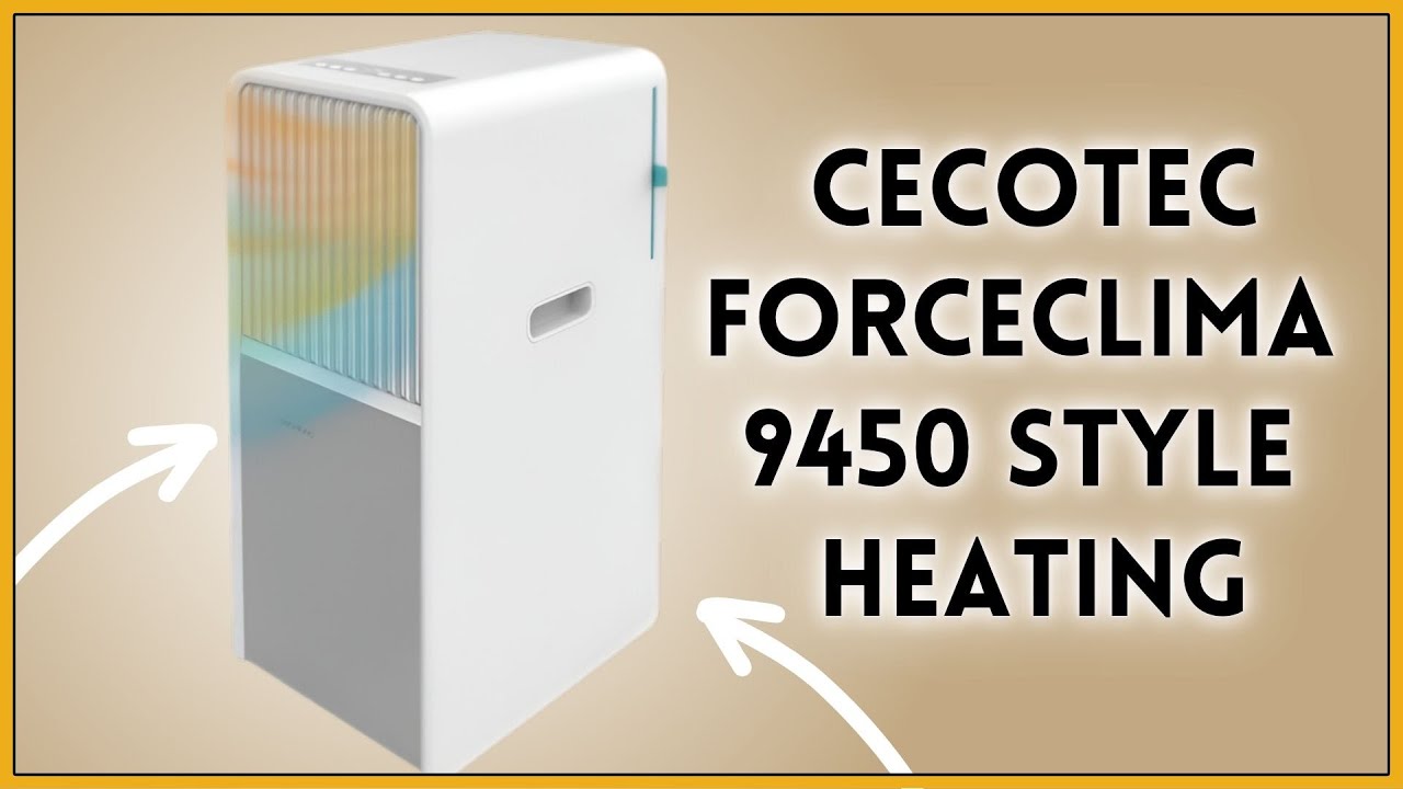 Climatiseur Portable Cecotec ForceClima 9450 - 9000 BTU - Chauffage - 16m² - Télécommande - 5 Modes