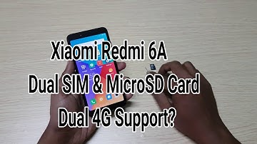 How to insert Dual SIM & MicroSD Card in Xiaomi Redmi 6A