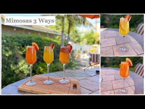 Mimosas 3 Ways | How To Make The Best Mimosas | Brunch Recipes