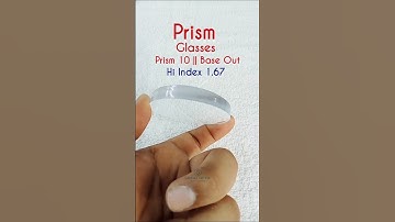 Prism glasses 1.67 high index vision rx lab prism 10 base out #eyewear #eyeglasses #shorts