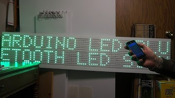 WS2812 Arduino Cellphone Bluetooth Controlled LED Sign