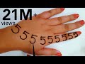 5 Beautiful Number mehndi design for hands | Easy Simple mehndi design | Stylish Mehndi designs